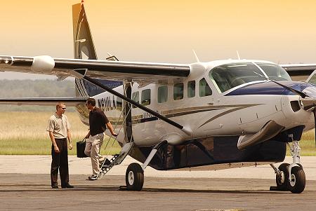 Luxury Grand Caravan used for Private Charters to St. Barths